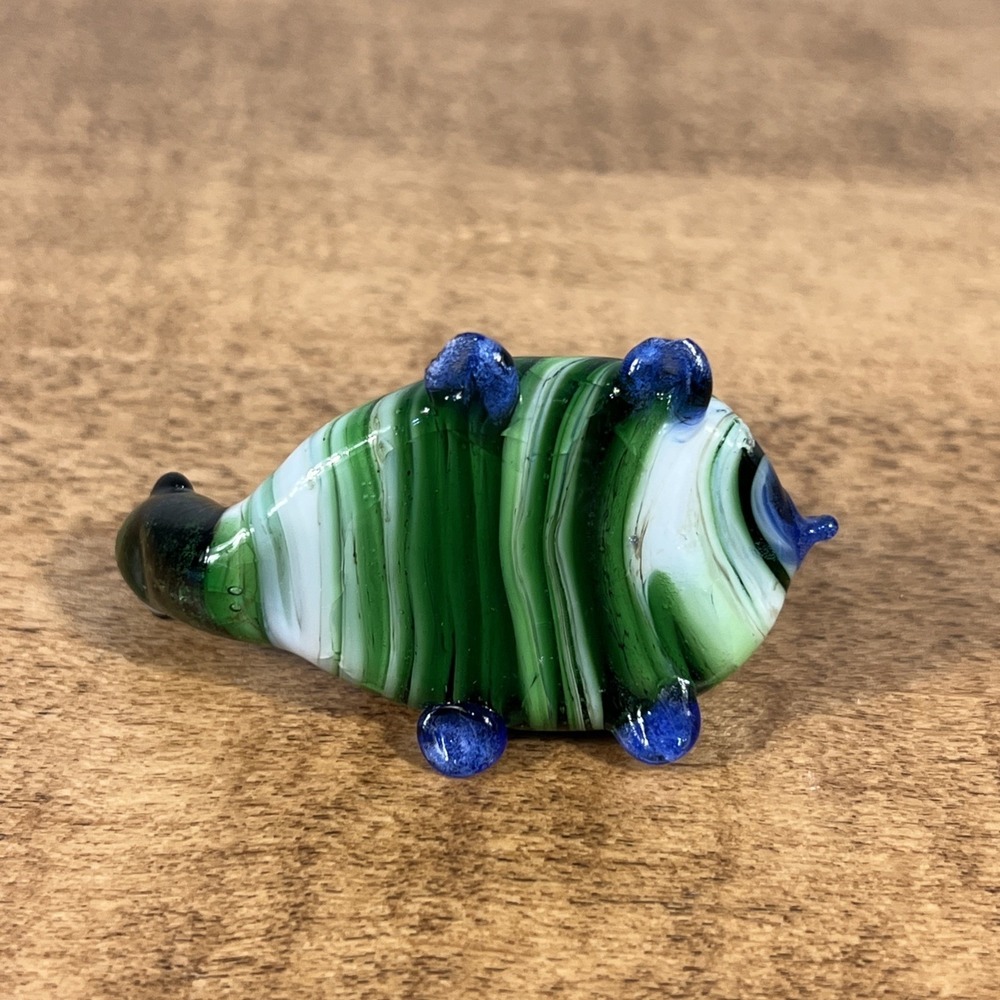 Vintage Hand Blown Glass Turtle Mother & Baby On Back - Picture 9 of 11